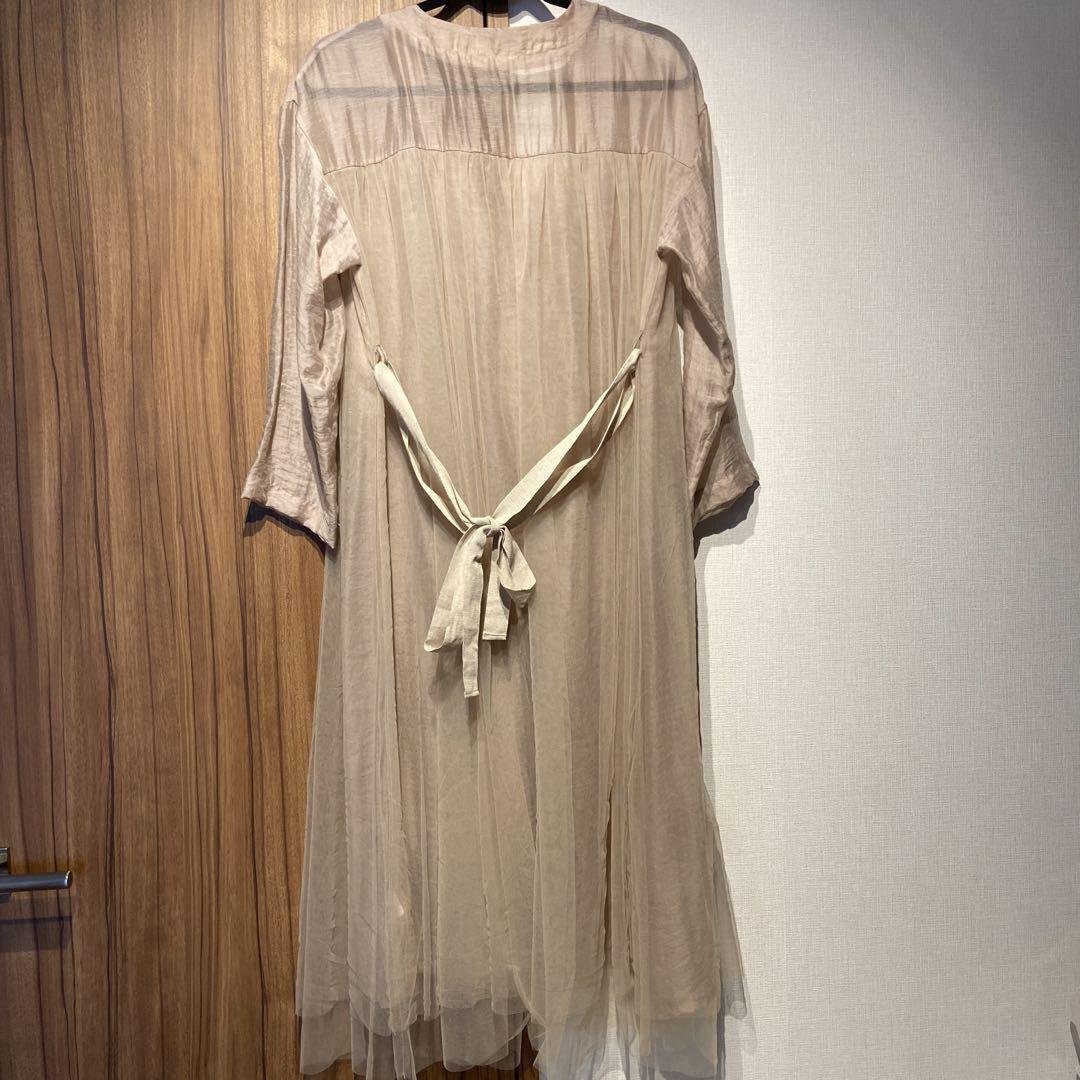 美品　Eimee Law エイミーロウ　透け　チュール　ロングカーディガン　38 美品 Eimee Law エイミーロウ 透け チュール ロングカーディガン 38
