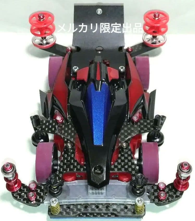ミニ四駆 アバンテMk.Ⅲアズール 黒×赤 MSフレキ 完成品 純正のみ ミニ四駆 アバンテMk.Ⅲアズール 黒×赤 MSフレキ 完成品 純正のみ