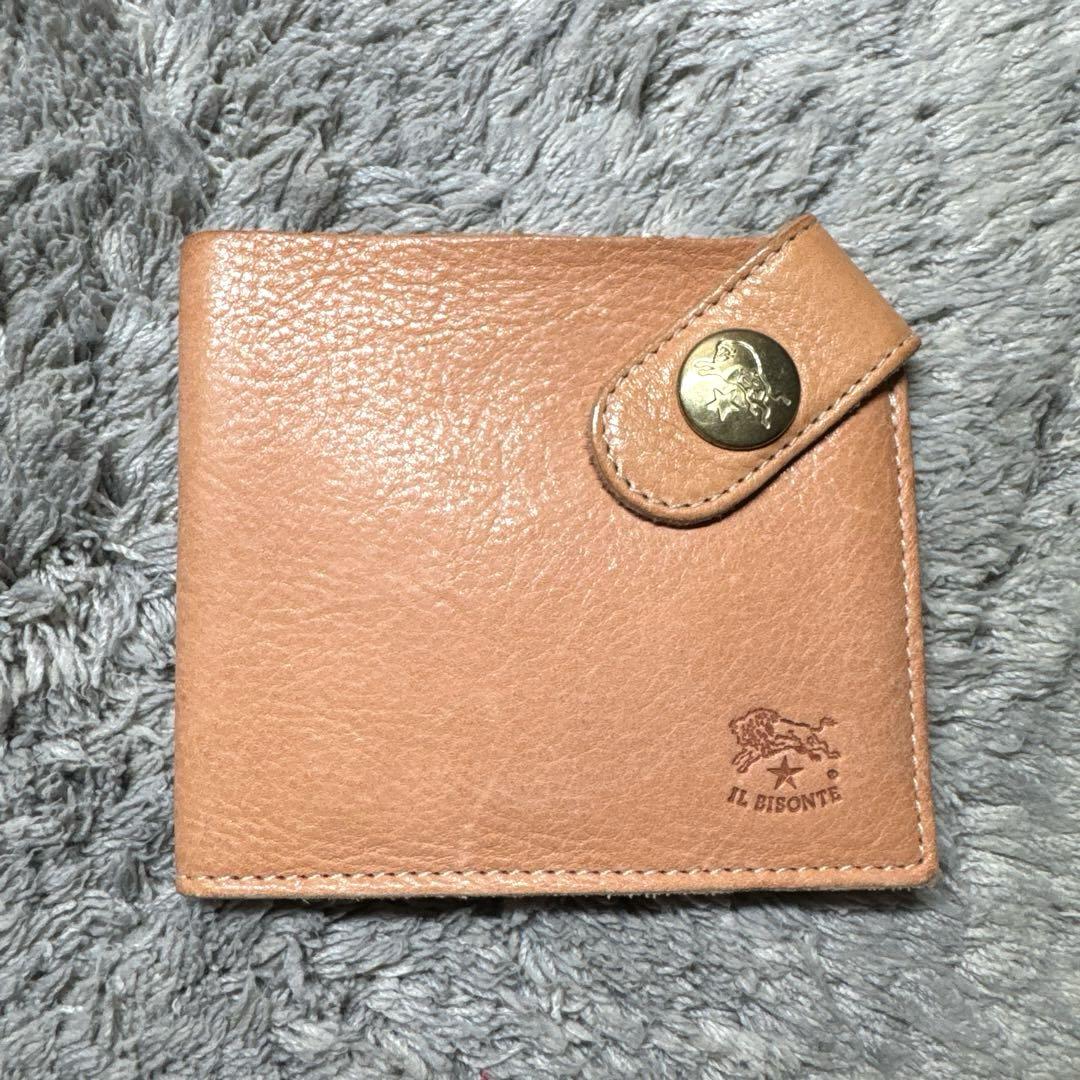 ★美品★IL BISONTE イルビゾンテ 折り財布 本革 レザー