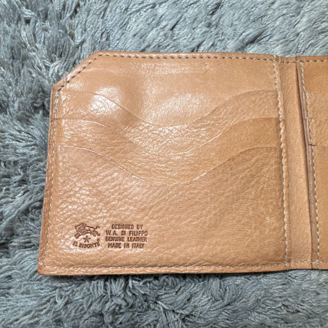 ★美品★IL BISONTE イルビゾンテ 折り財布 本革 レザー