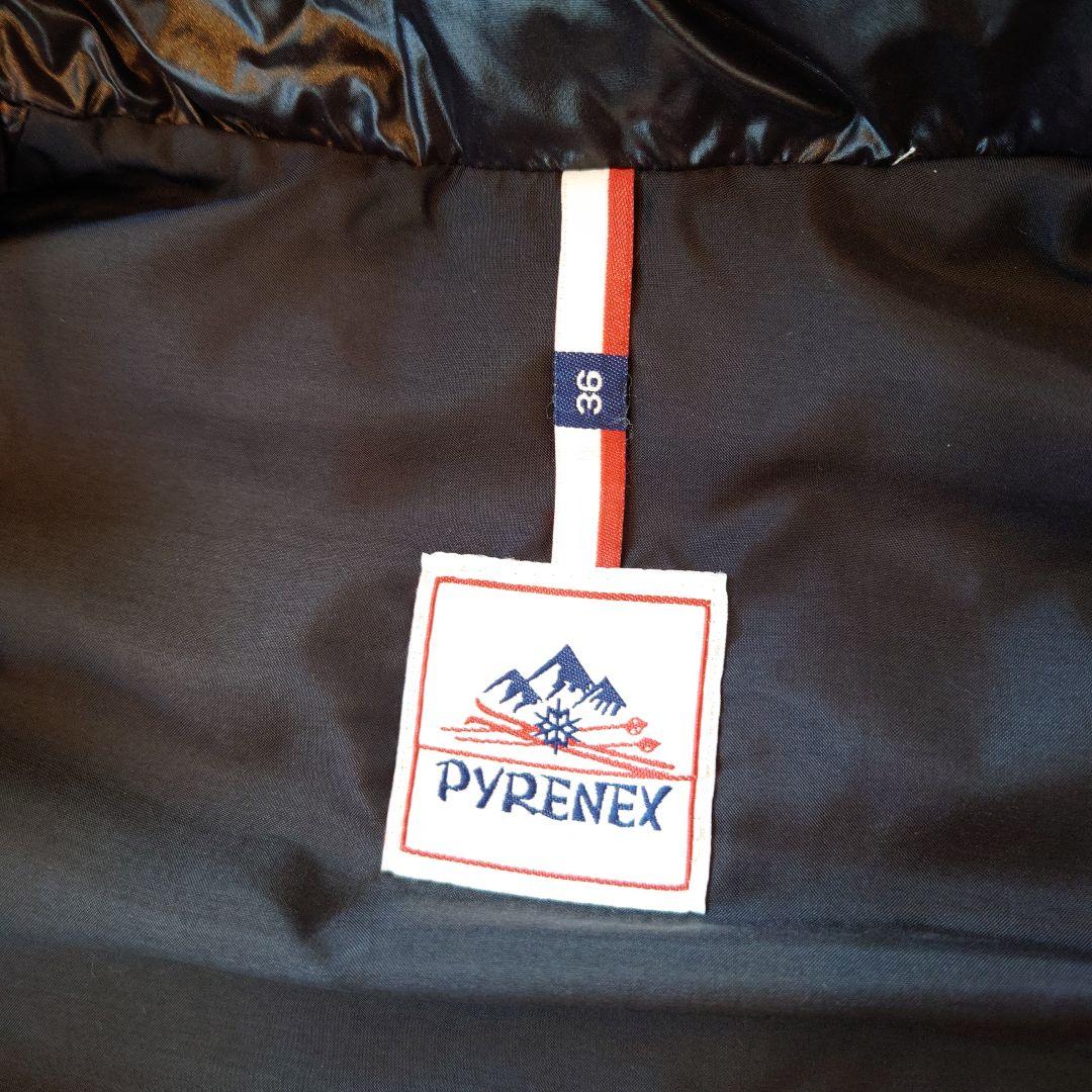 【美品】ピレネックス Pyrenex ダウンベスト レディース　ブラック