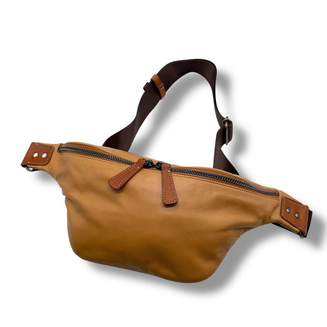 レザー キャメル目立った傷や汚れなし