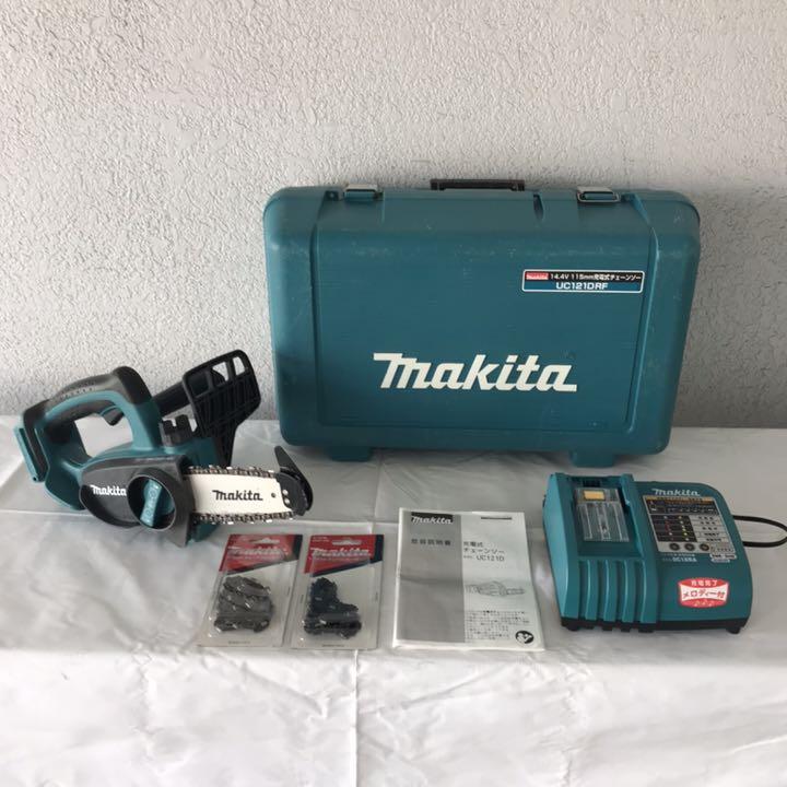 マキタ UC121DRF 充電式チェーンソー 14.4V 新品替刃2個付