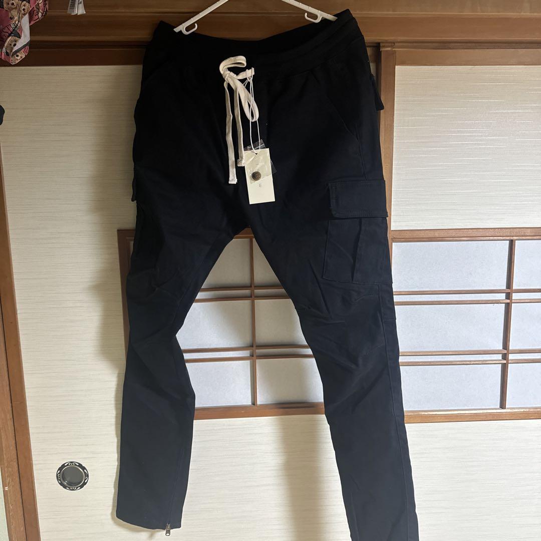 mnm ブラックカーゴパンツ L