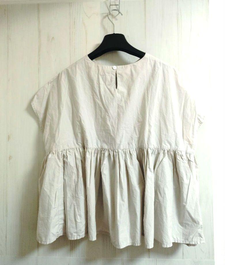 美品！Gauze# コットンスウィッチングギャザーワイドプル