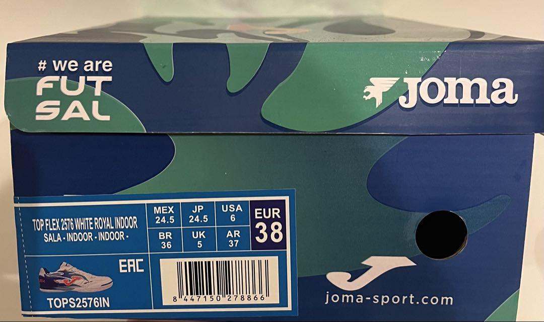 Joma（ホマ） TOP FLEX 2576 White  Joma ホマ トップフレックス 2576 WHITE BLUE INDOOR 大人用
