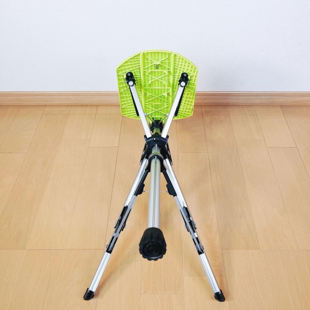 美品 Ta-Da Chair ステッキチェア ライムグリーン 杖 椅子 85cm