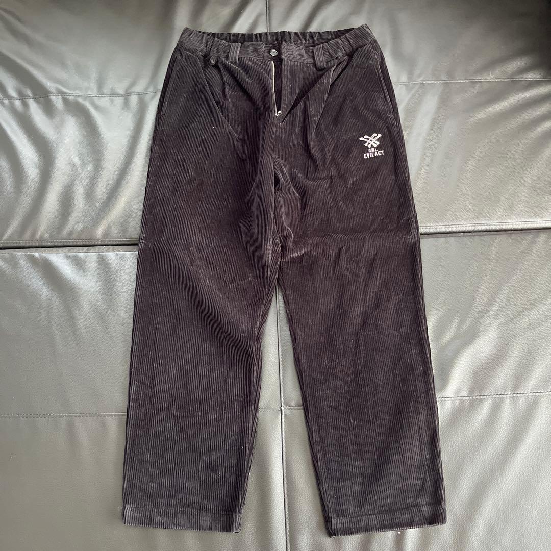 evilact イーブルアクト コーデュロイ　イージーパンツ