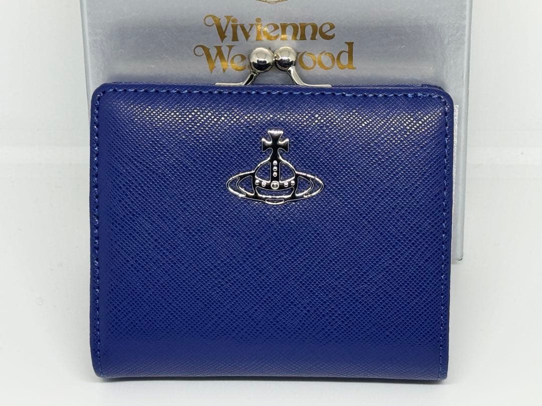 Vivienne Westwood ブルー 二つ折り財布