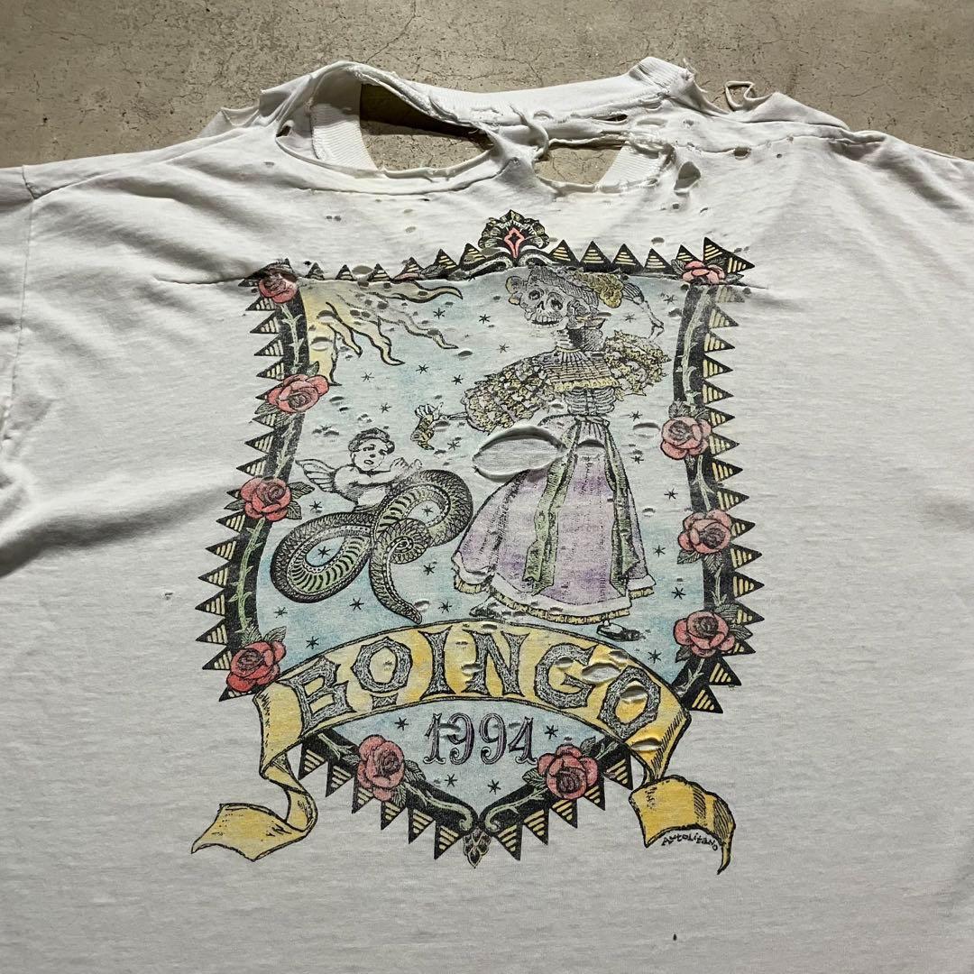 90s OINGO BOINGO ボロ バンド Tシャツ tee アート 古着