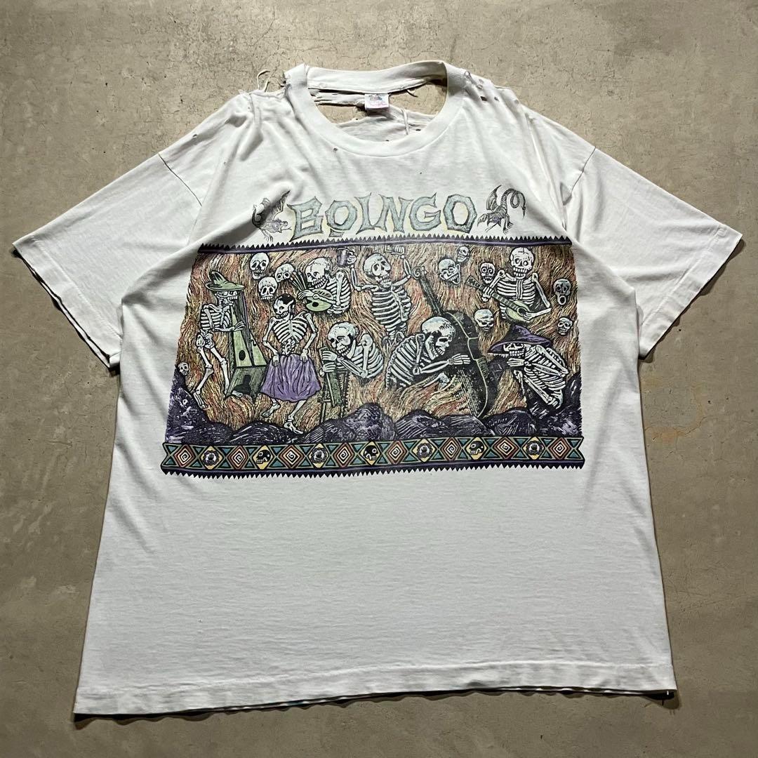 90s OINGO BOINGO ボロ バンド Tシャツ tee アート 古着