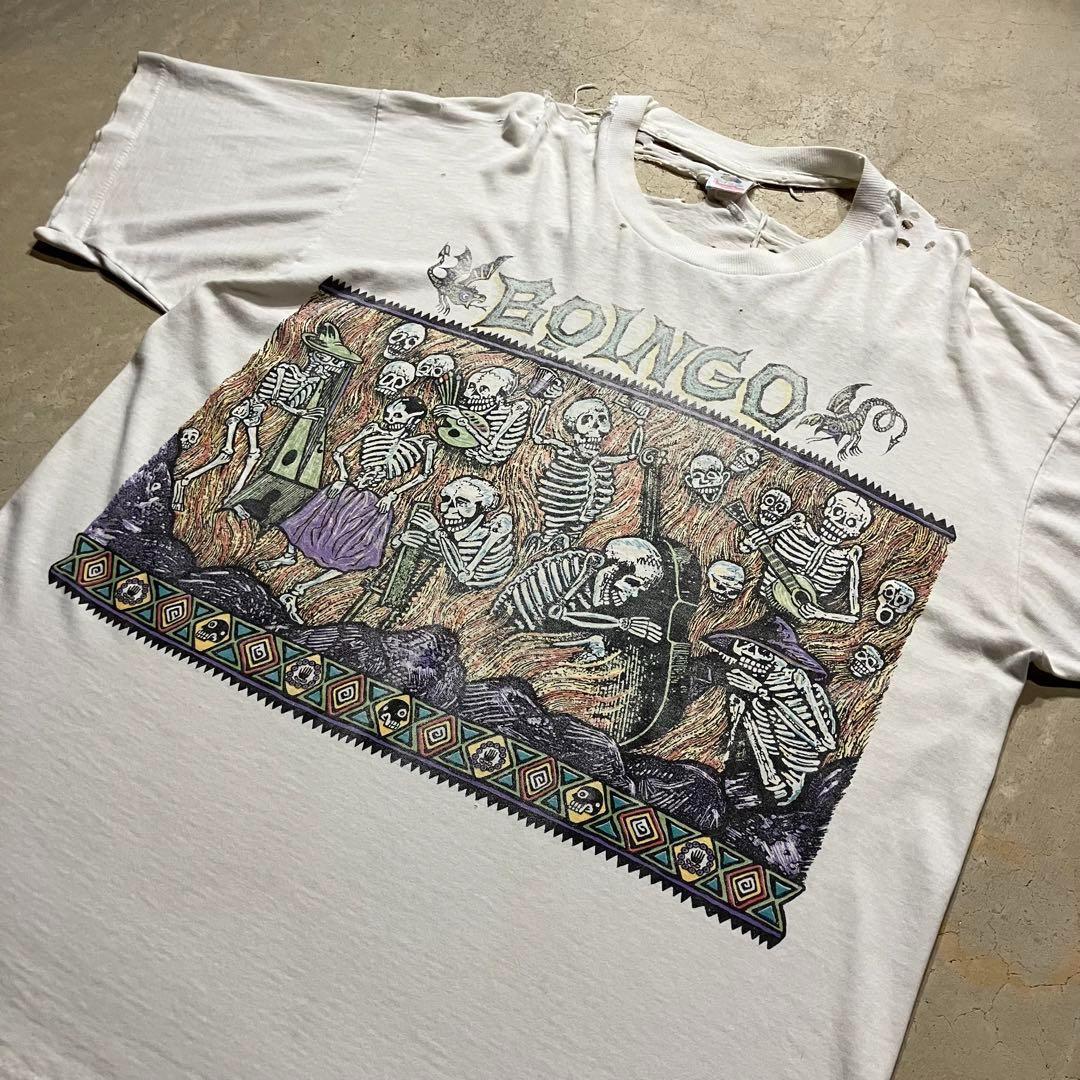 90s OINGO BOINGO ボロ バンド Tシャツ tee アート 古着