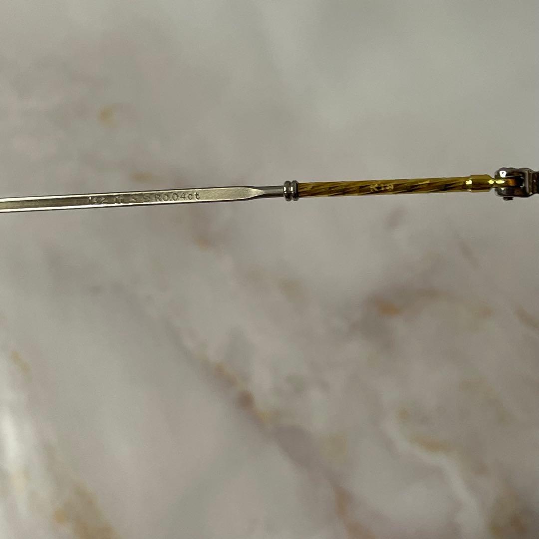 PARIS MIKI 18K 刻印 ルビー 宝石 チタン ヴィンテージ メガネ PARIS MIKI 18K 刻印 ルビー 宝石 チタン ヴィンテージ メガネ