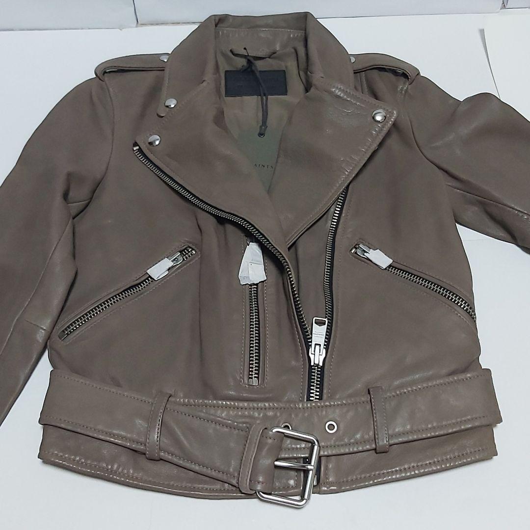 お得正規品 オールセインツ ライダースジャケット グレージュ 希少 yxekO-m68516594806 新品 レザージャケット 新作NEW