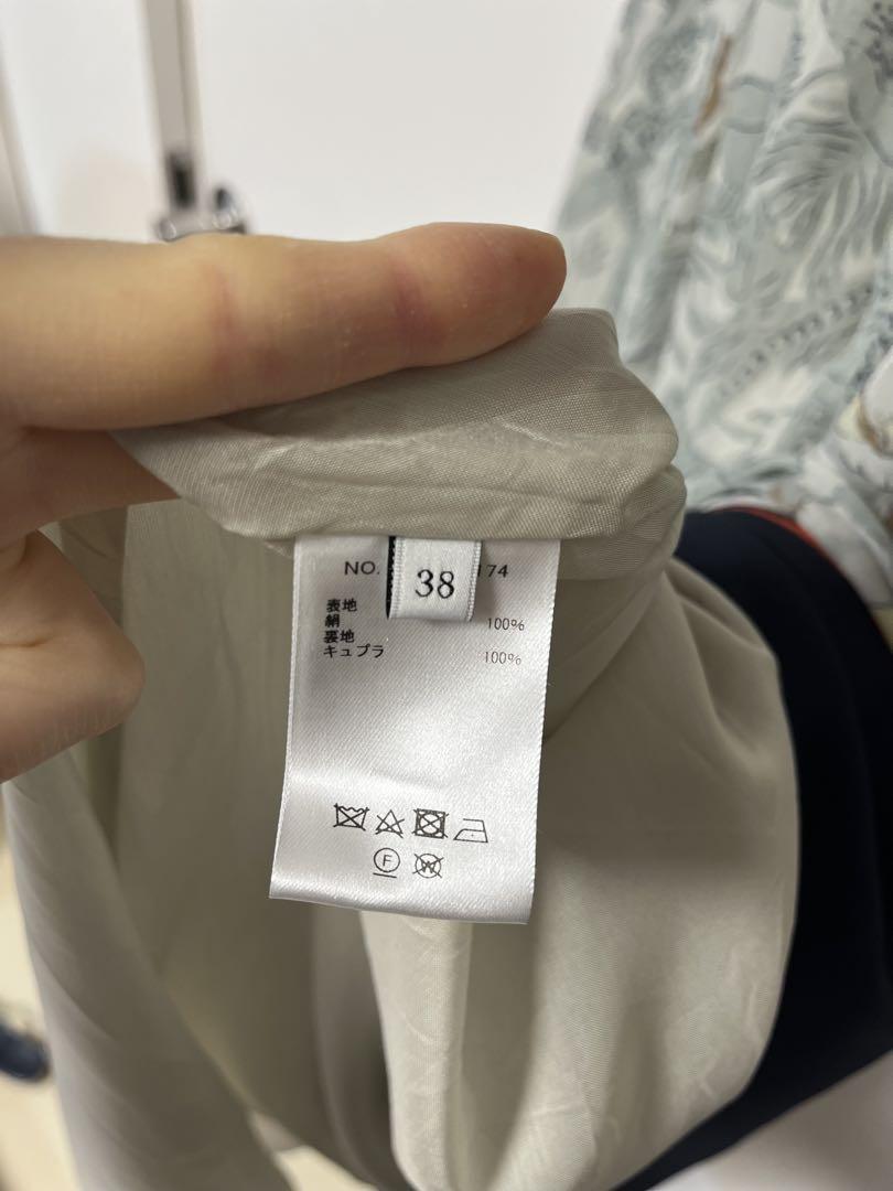 ebure エブールシルクロングワンピース38 美品