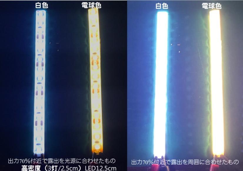 自作室内灯12V用高密度12.5cm銅板4cm＋リード線付き「電球色」43本