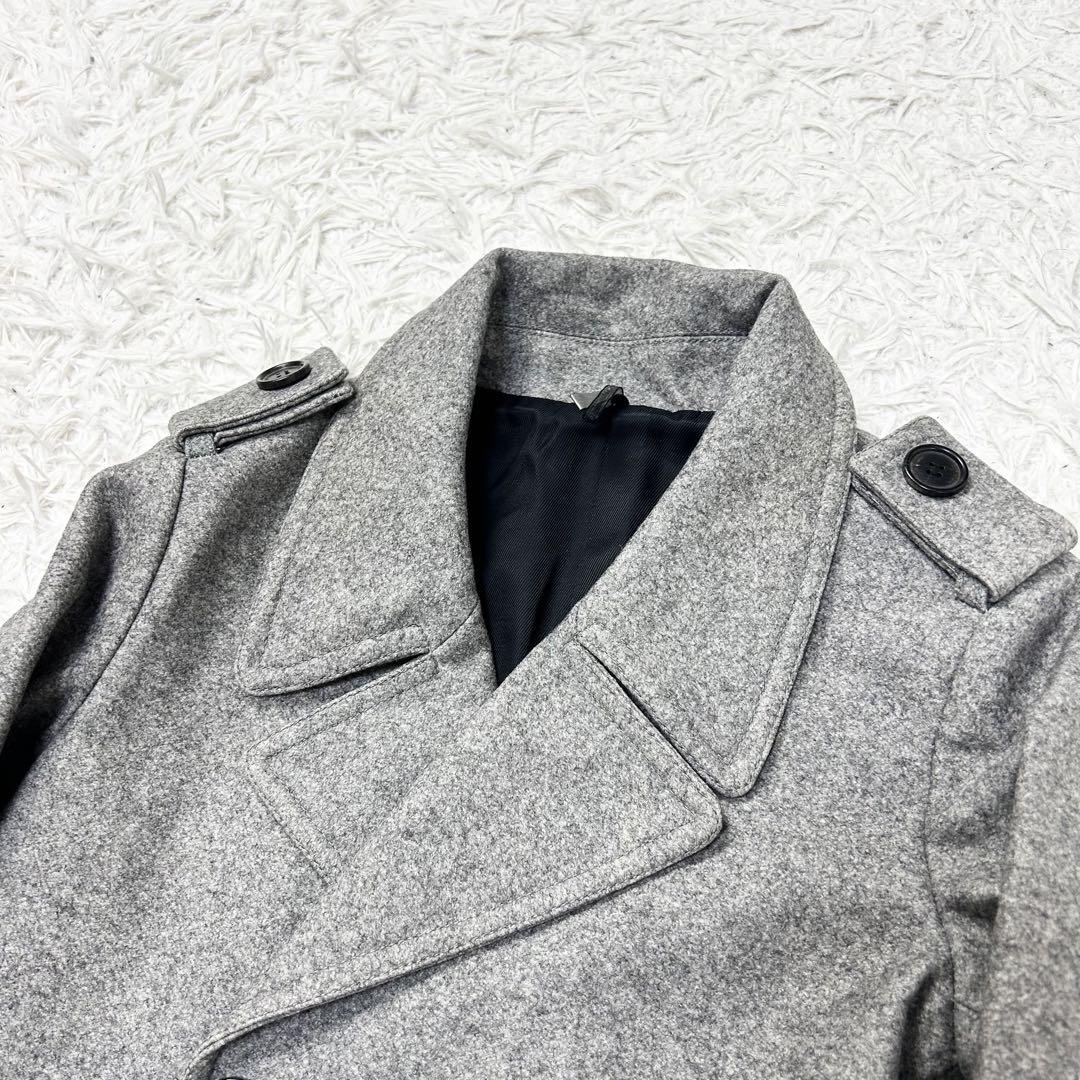 美品 2007AW ディオール オム エディ期 ピーコート ウール 42