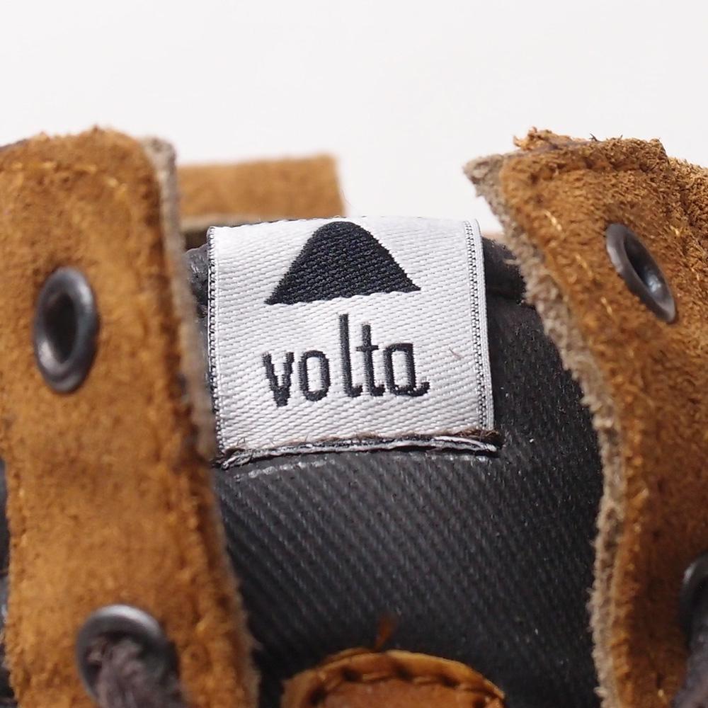 訳アリ Volta スエード×レザー ミッドカットブーツ キャメル 41