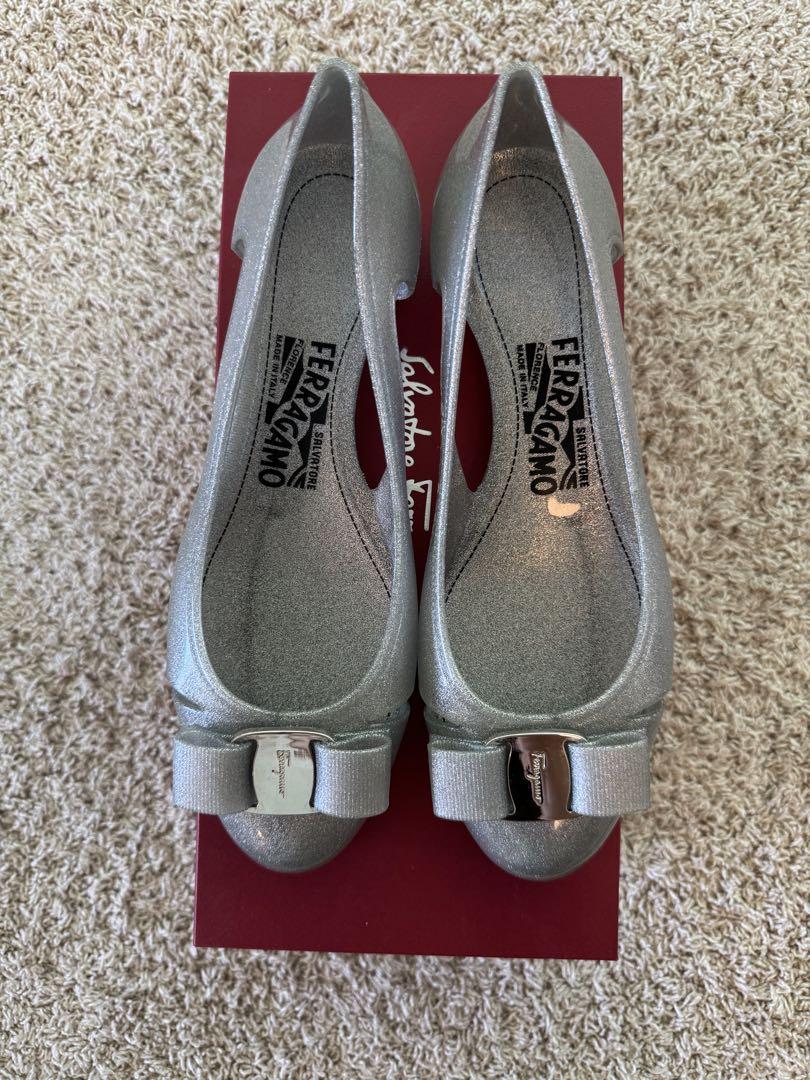 Salvatore Ferragamo シルバー バレエフラットシューズ Varina ballet flat - Women | Ferragamo