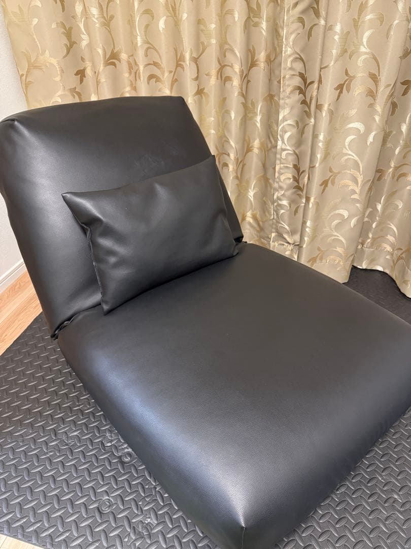 ブラック リクライニングソファ 1人掛け