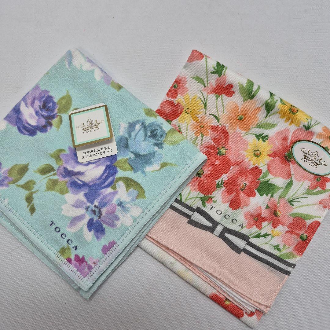 新品未使用❗TOCCA 大判ハンカチ と スマホもメガネもふけるハンカチーフ
