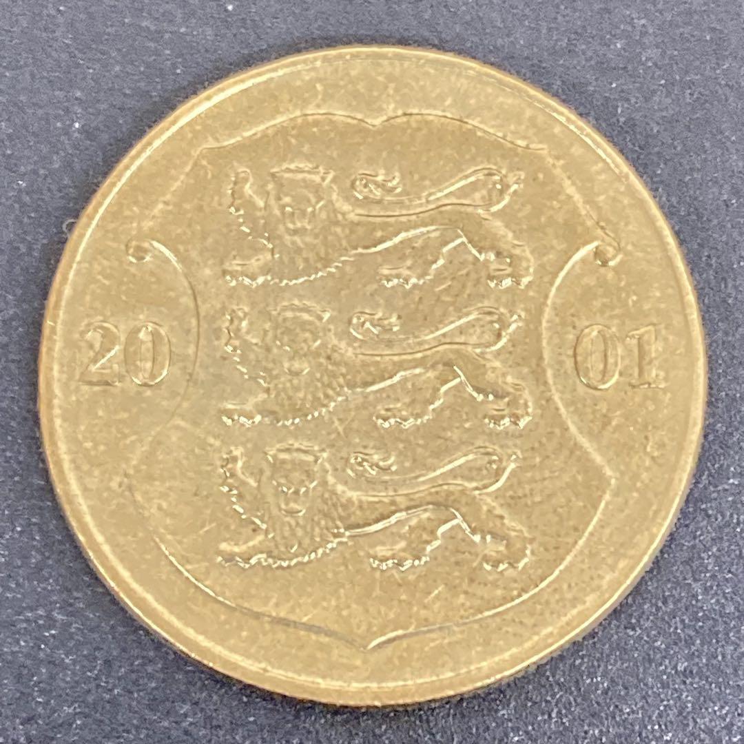 Y0488】 エストニア 1クローネ 2001年 青銅貨 - メルカリ