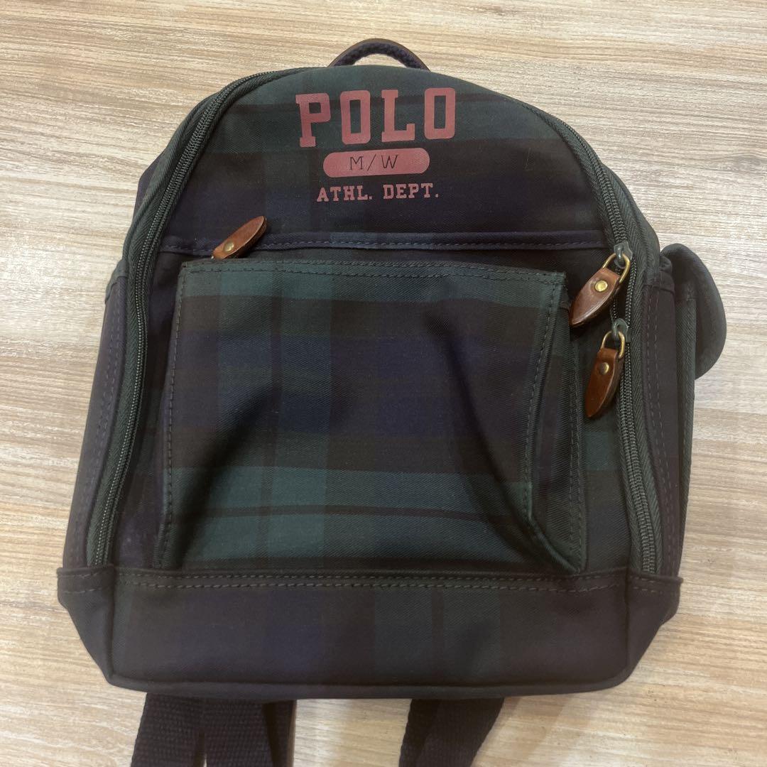 【最終値下げ！】Polo Ralph Lauren チェック柄リュック　キッズ ボーイズ 8才～20才)チェック Big Pony ラージ バックパック