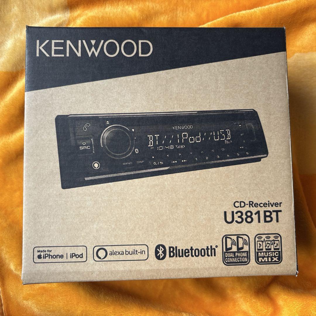 ケンウッドU381BT 1DINデッキ カーオーディオ KENWOOD