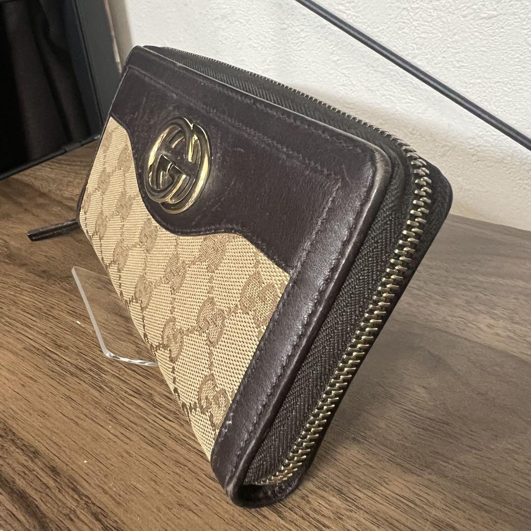GUCCI GGパターン 長財布 ブラウン/ベージュ - メルカリ