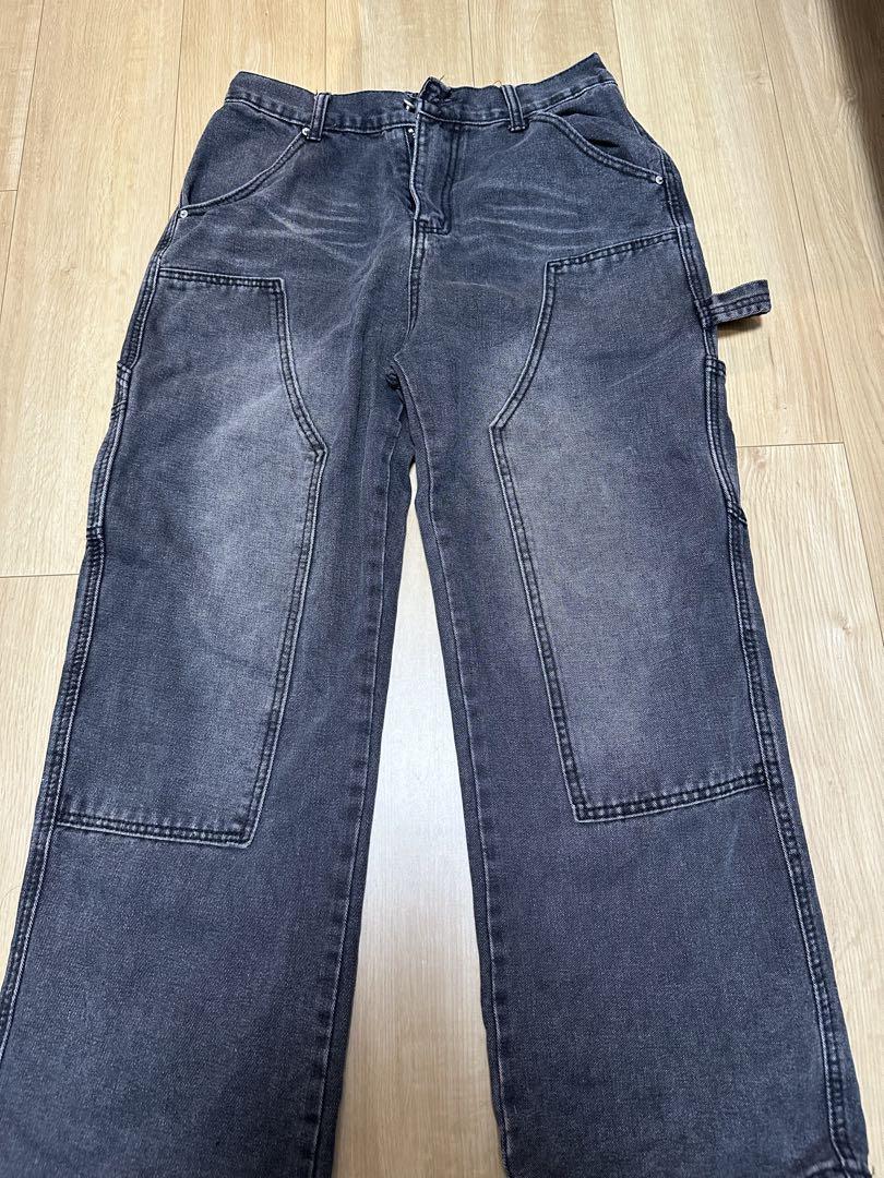 ZARA ストライプ ブラック ワイドパンツ old 90s archive