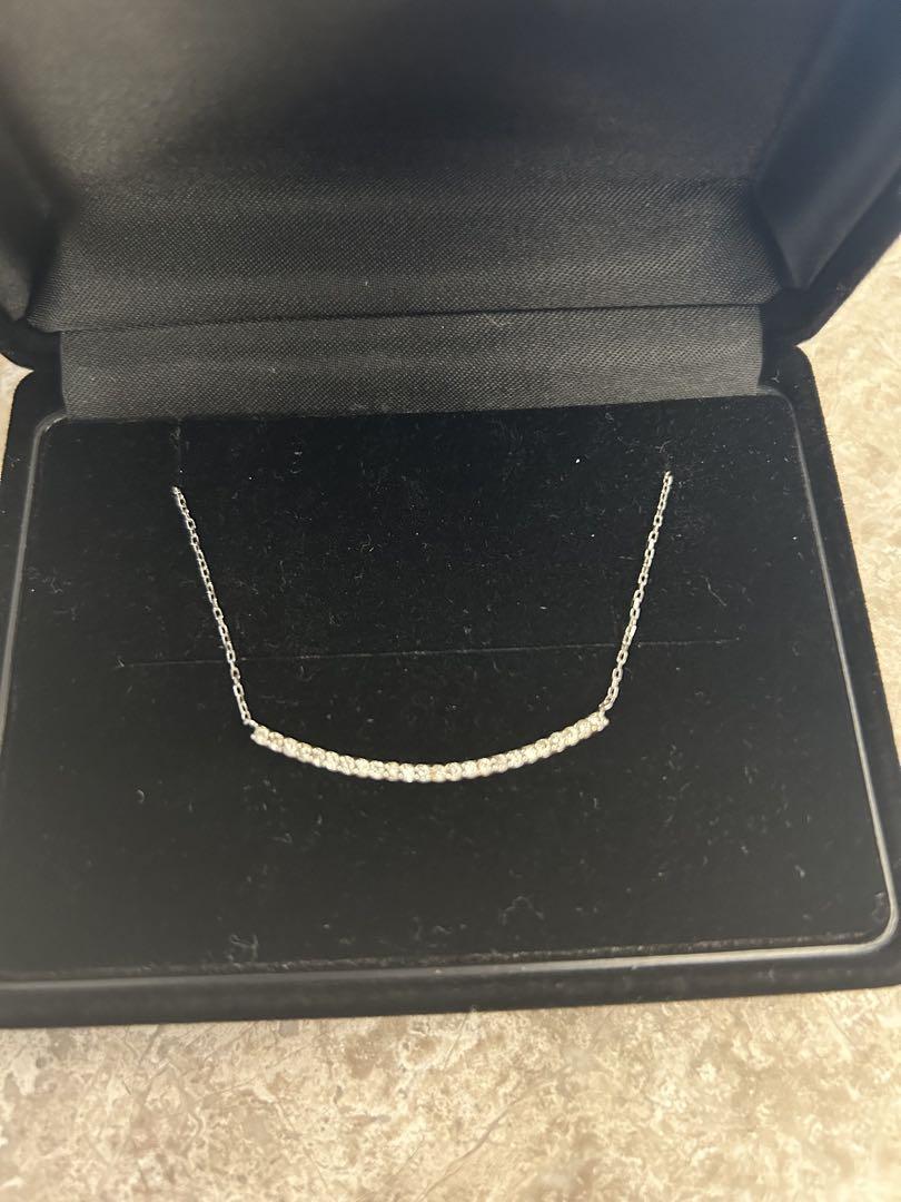 K18WG ダイヤモンド ネックレス 0.30CT