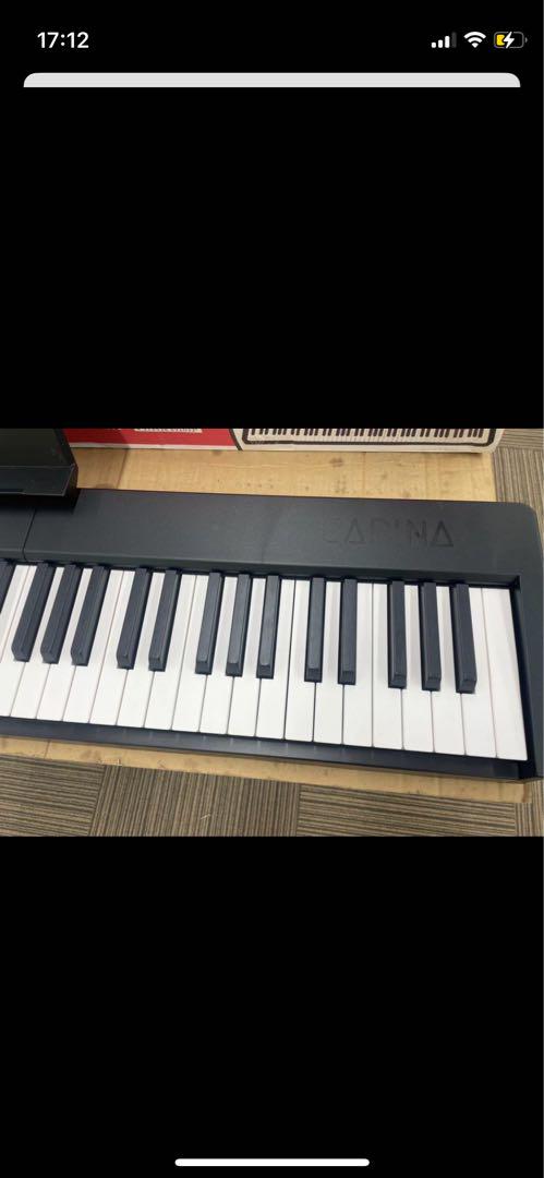 電子ピアノ　88鍵盤　充電タイプ　スリム軽量　ブラック