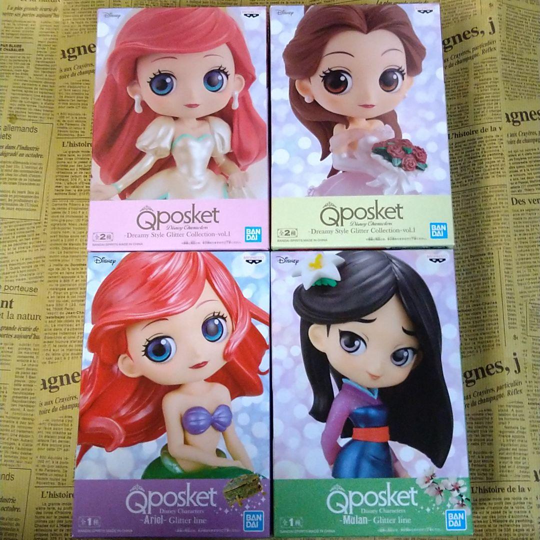 ディズニー プリンセス Qposket フィギュア まとめ売り
