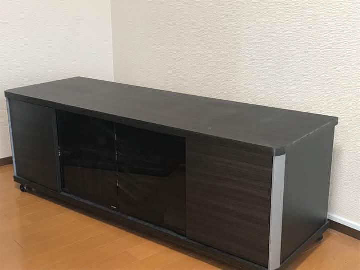 弘益 テレビ台 ローボード キャスター付 スチールフレーム 約幅