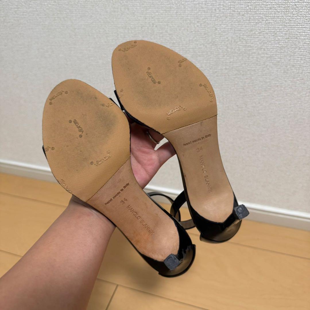 MANOLO BLAHNIK マノロブラニク CHAOS サンダル ブラック - メルカリ