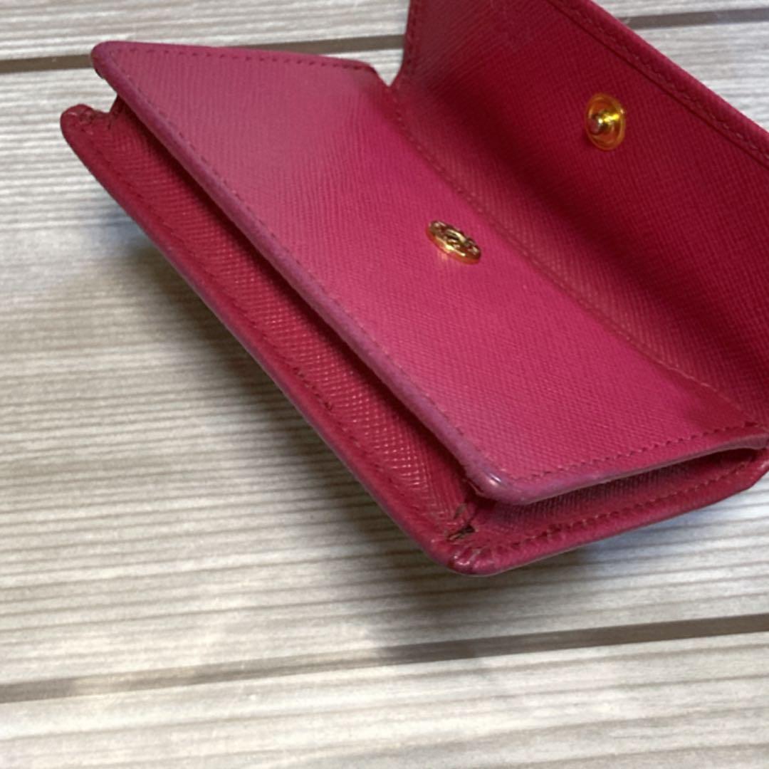 【正規品・美品】PRADA プラダ サフィアーノ ピンクレザー