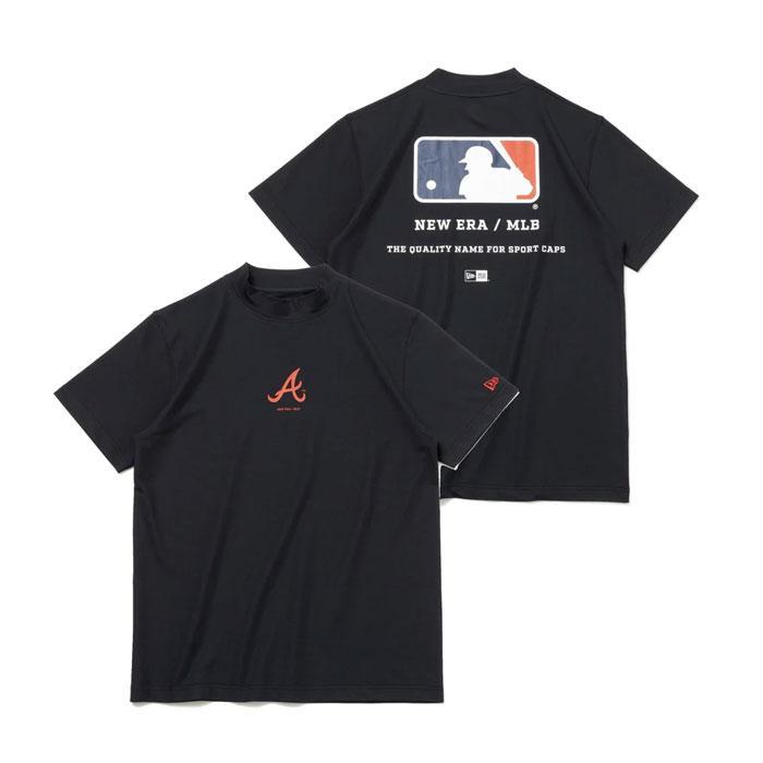 【新品未使用】半袖 ミッドネック MLB アトランタ・ブレーブス ネイビー