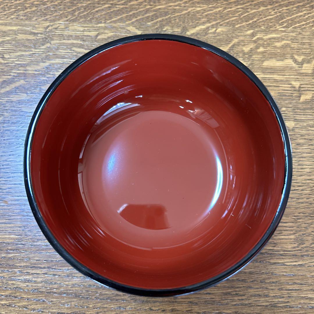 漆器 椀 黒地 金赤花柄 黒赤花柄漆器の椀×20個 - メルカリ