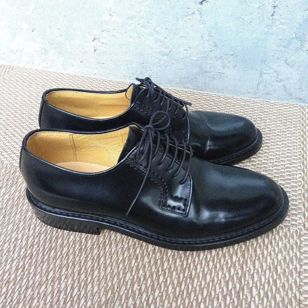 【美品】HARUTA ハルタ プレーントゥ レースアップシューズ24cm 黒