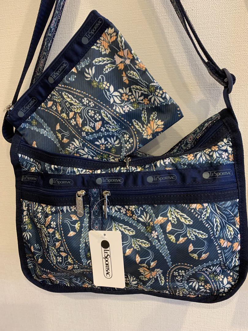 ☆美品★ レスポートサック ショルダーバッグ ペイズリー柄 レスポートサック ショルダーバッグ 7507 ミッドナイト