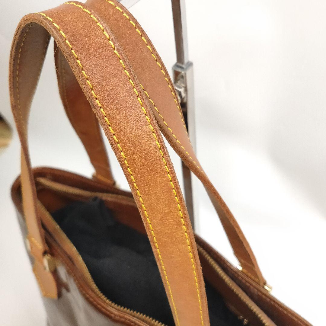 LOUIS VUITTON モノグラムヴェルニ ヒューストン ハンドバッグ