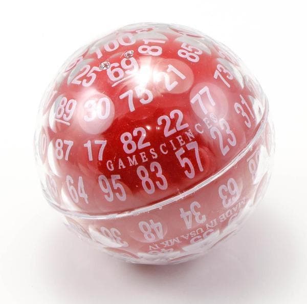 ネットワーク全体の最低価格に挑戦GAMESCIENCE 100面ダイス D100 赤