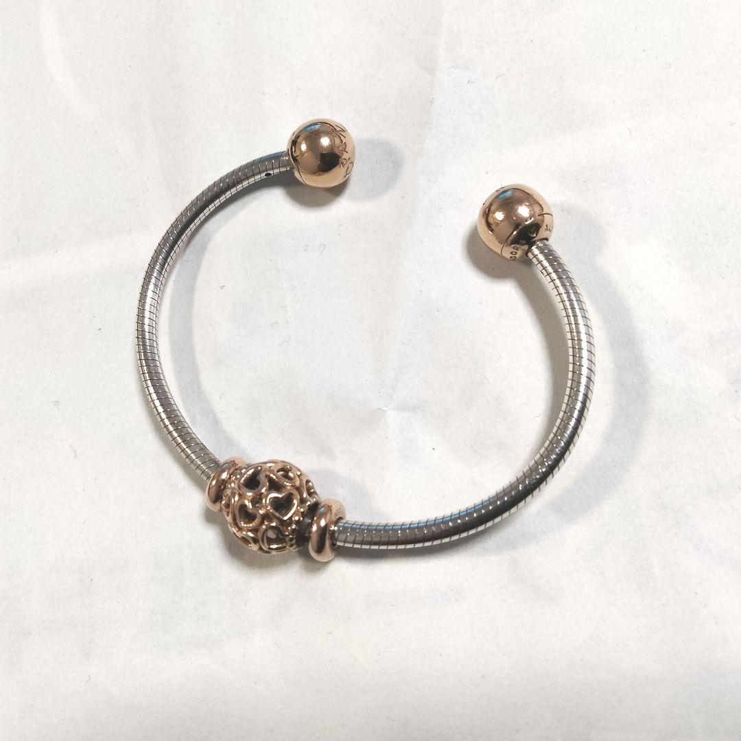 S1　PANDORA　パンドラ　ローズ　コンビ　オープンバングル