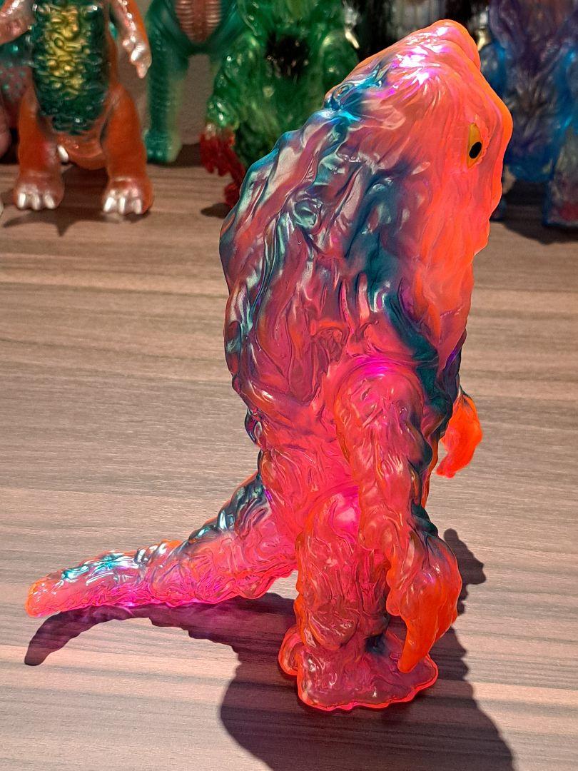■ マルサン 飛行 ヘドラ ソフビ クリアピンク 4977a36f941d609576598a22a88e9f