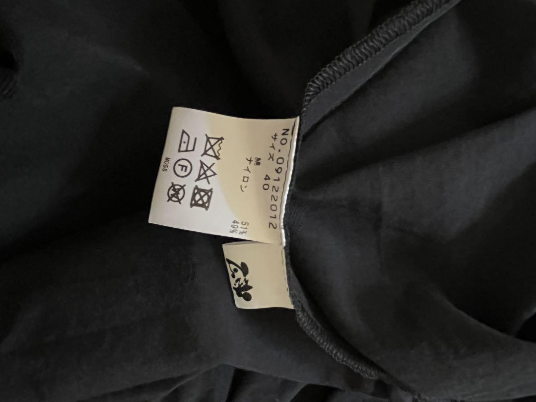 【美品】慈雨　センソユニコ　コットンパンツ　ドット　バルーン　黒