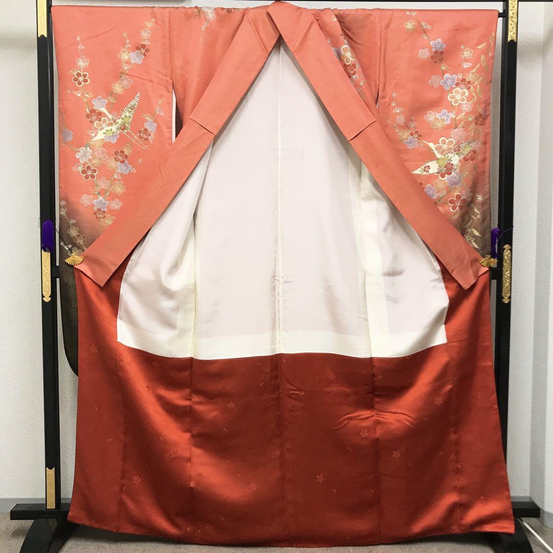 M353☆送料込み❣️振袖 4枚 まとめ売り❣️ ジャパンモード 白/赤/アイボリー 鶴柄 人と被らない 派手め
