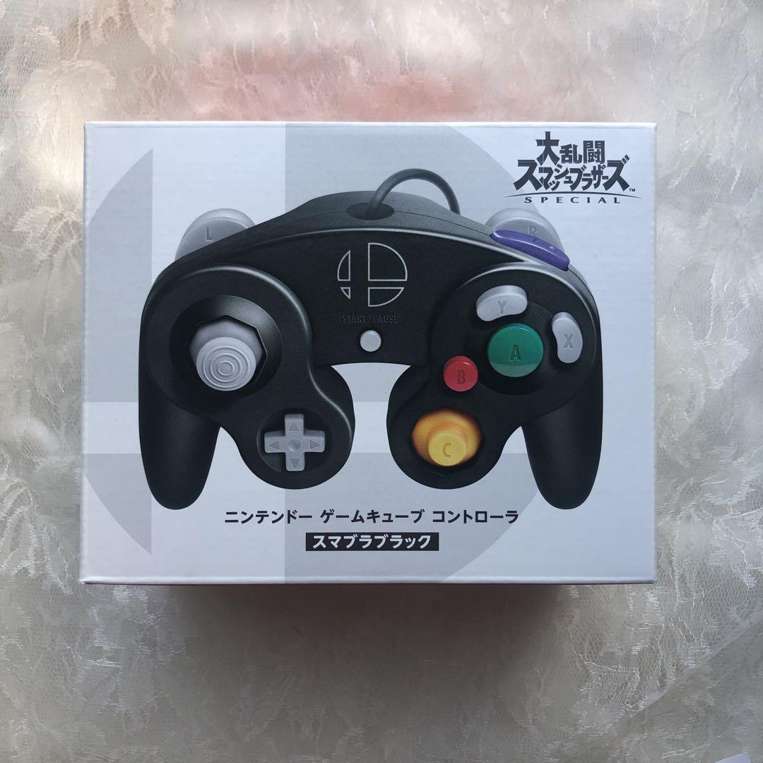 ニンテンドーゲームキューブコントローラースマブラブラック(2個セット売り)