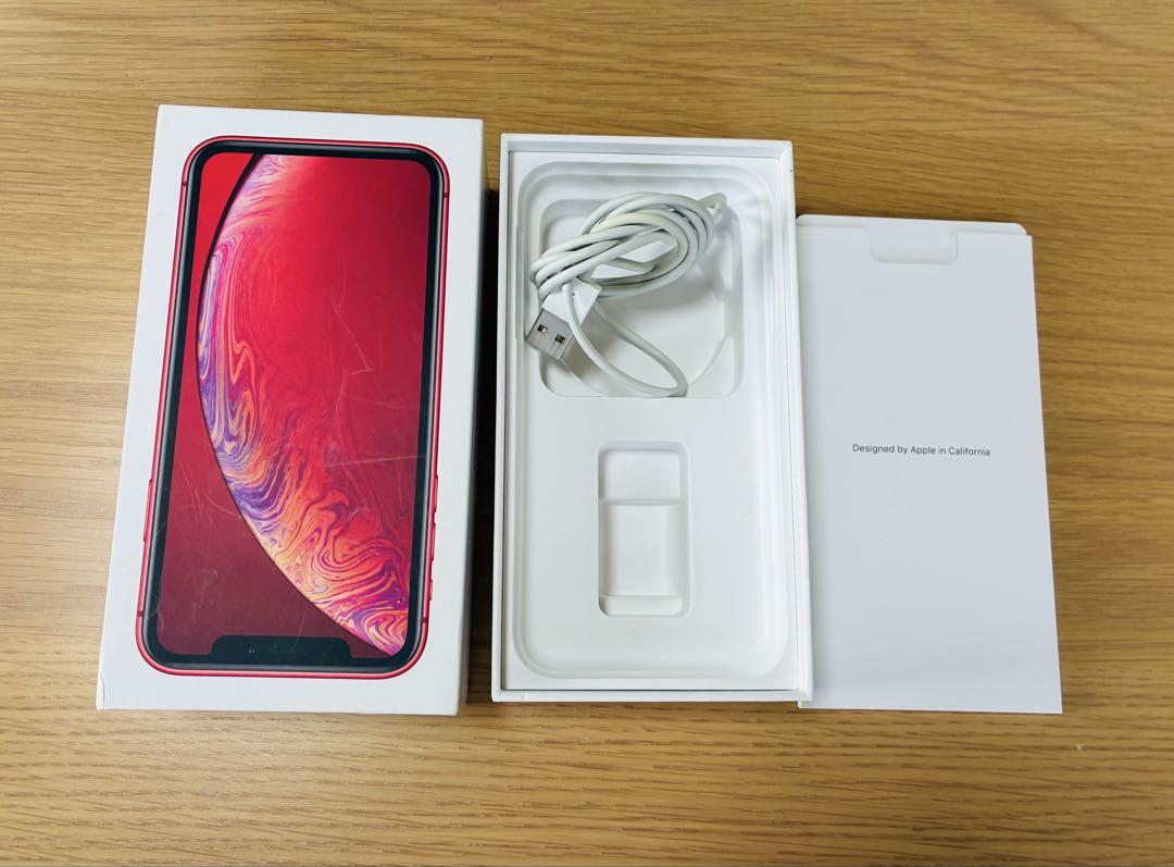 Apple iPhone XR (赤) 本体【未使用に近い】