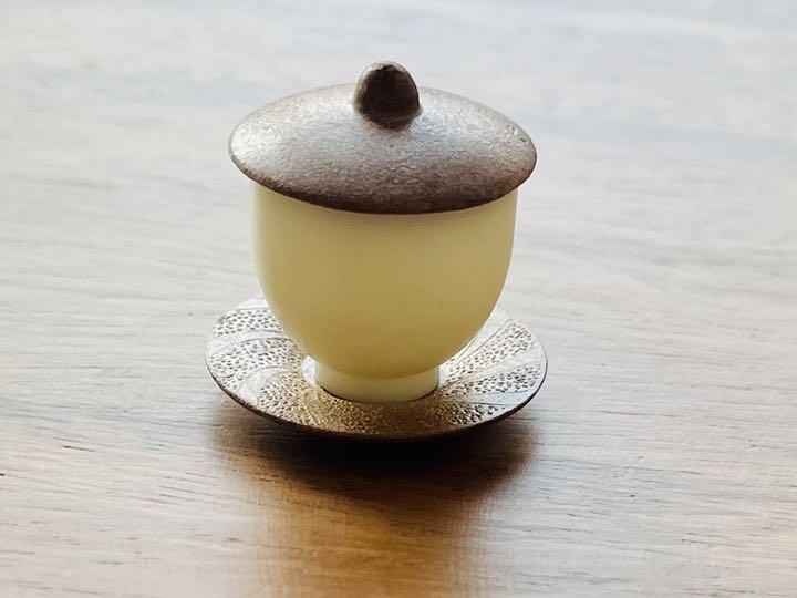 48%割引イエロー系大切な 茶托付きの湯のみ茶碗◉グリコ◉おまけ