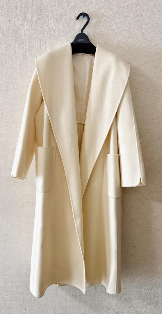 < 新品未使用 ANAYI シャルムビーバーショールカラーコート サイズ36 >